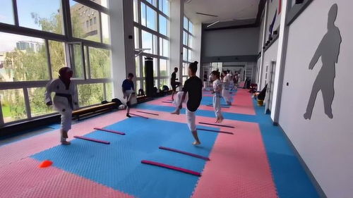 國外道館的熱身訓練